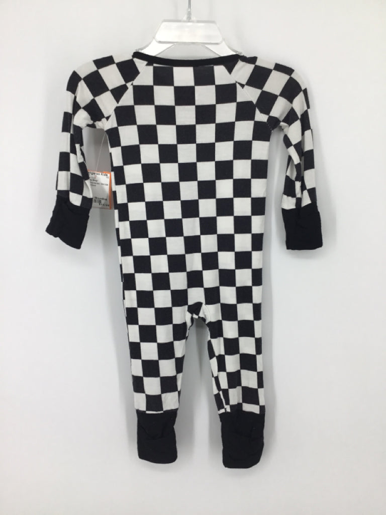Little One Shop Child Size 0-3 Months Black Checkered Pajamas - boys