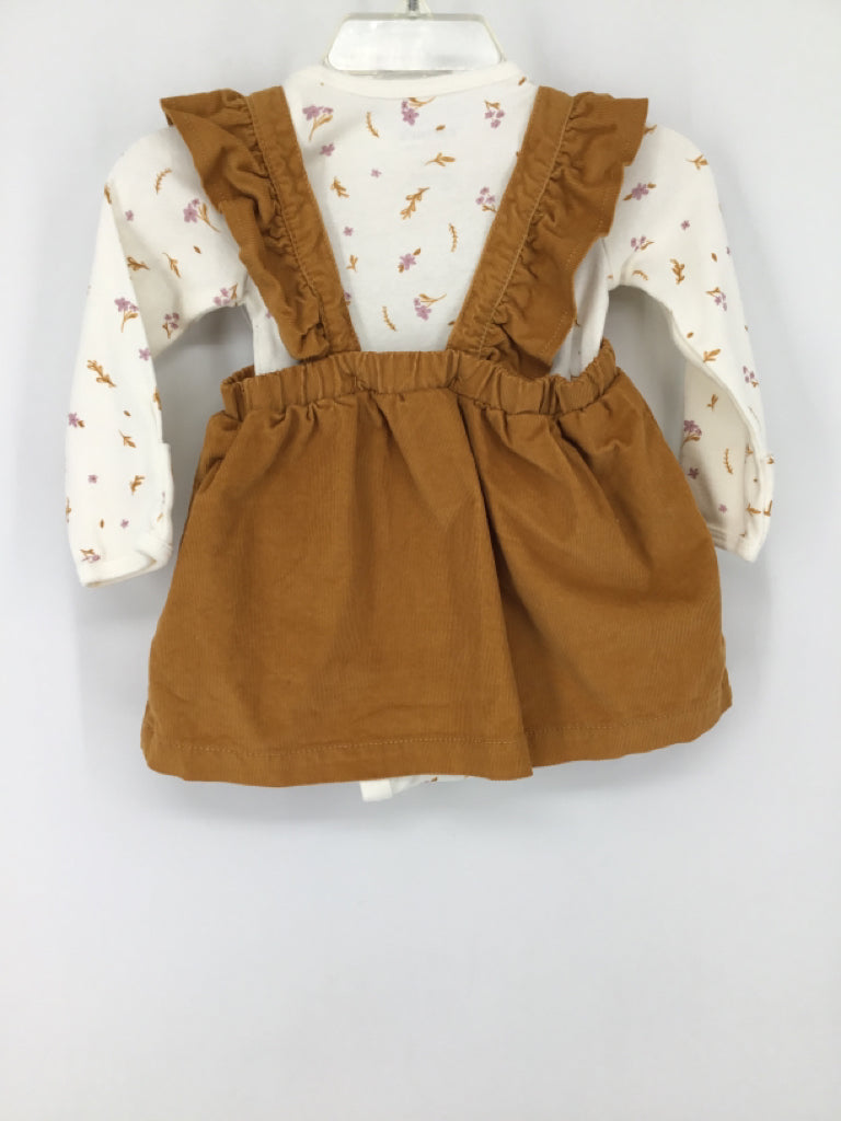 Just One You Made by Carters Child Size 3 Months Mustard Dress - girls
