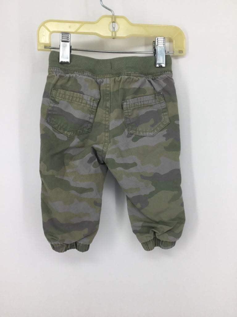 Cat & Jack Child Size 3-6 Months Green Camoflage Pants - boys