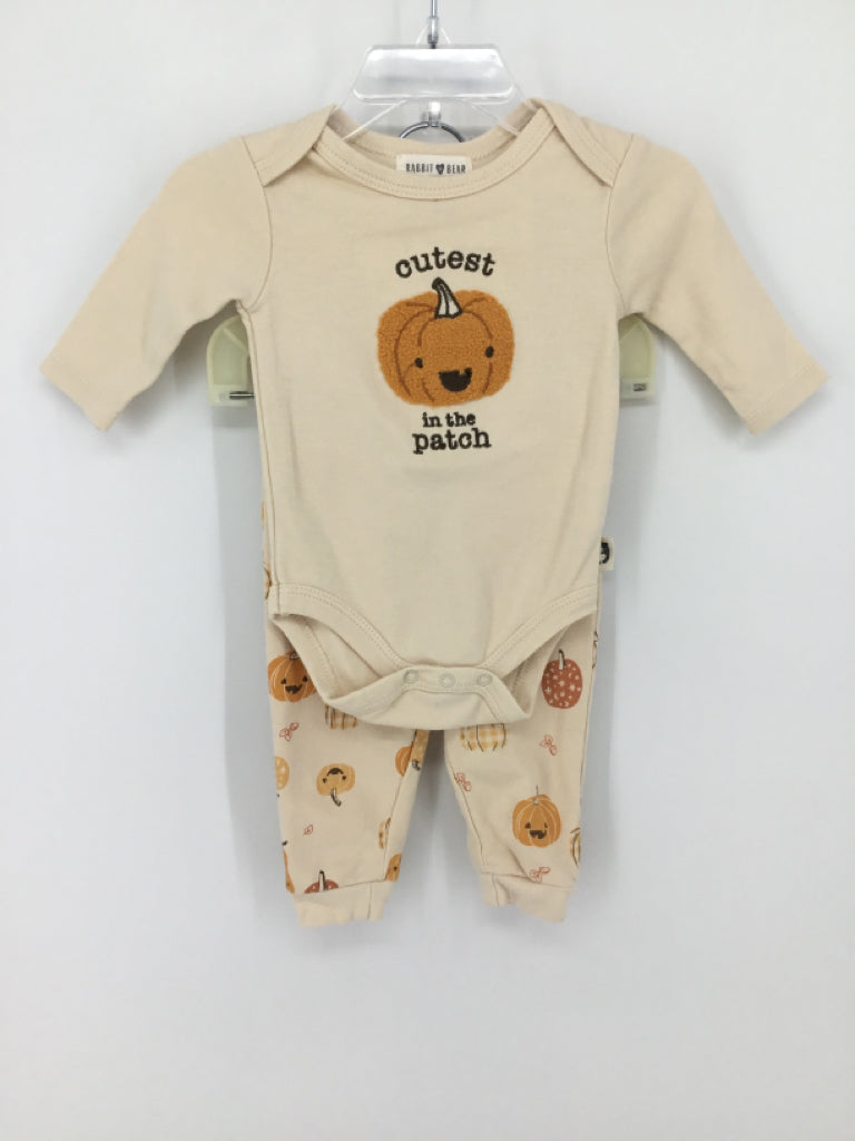 Rabbit + Bear Child Size 0-3 Months Tan Halloween Outfit