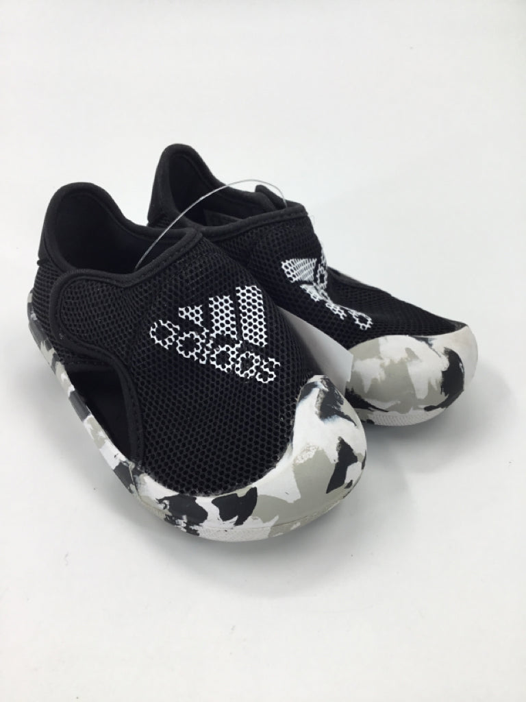 Adidas Child Size 7 Toddler Black Sandals/Flip Flops