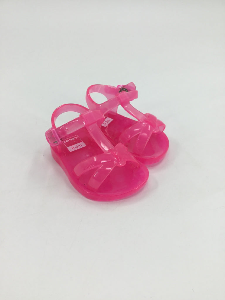 Carter's Child Size 1 Toddler Pink Sandals/Flip Flops