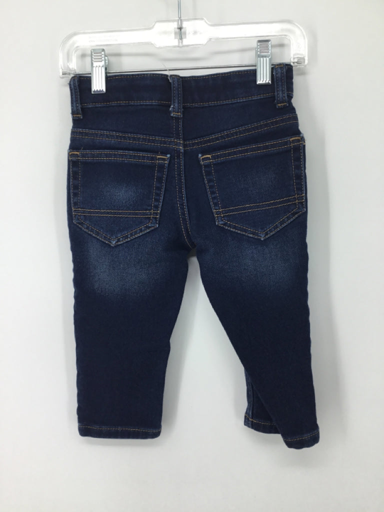 Cat & Jack Child Size 12 Months Blue Solid Jeans - boys