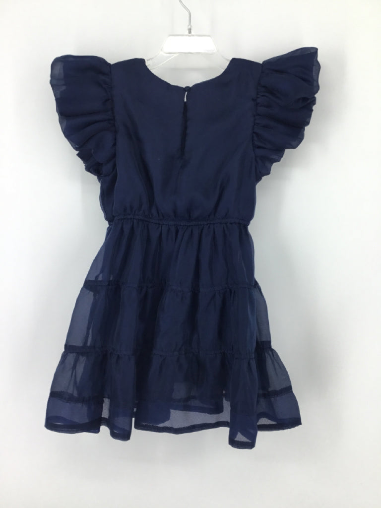 Bardot Junior Child Size 6 Navy Dress - girls