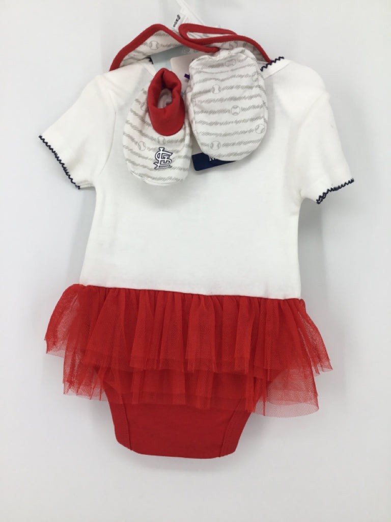 MLB Child Size 6-9 Months Red Outfit - girls