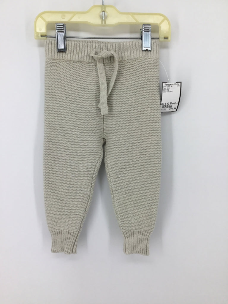 Jamie Kay Child Size 6-12 Months Gray Solid Pants - boys