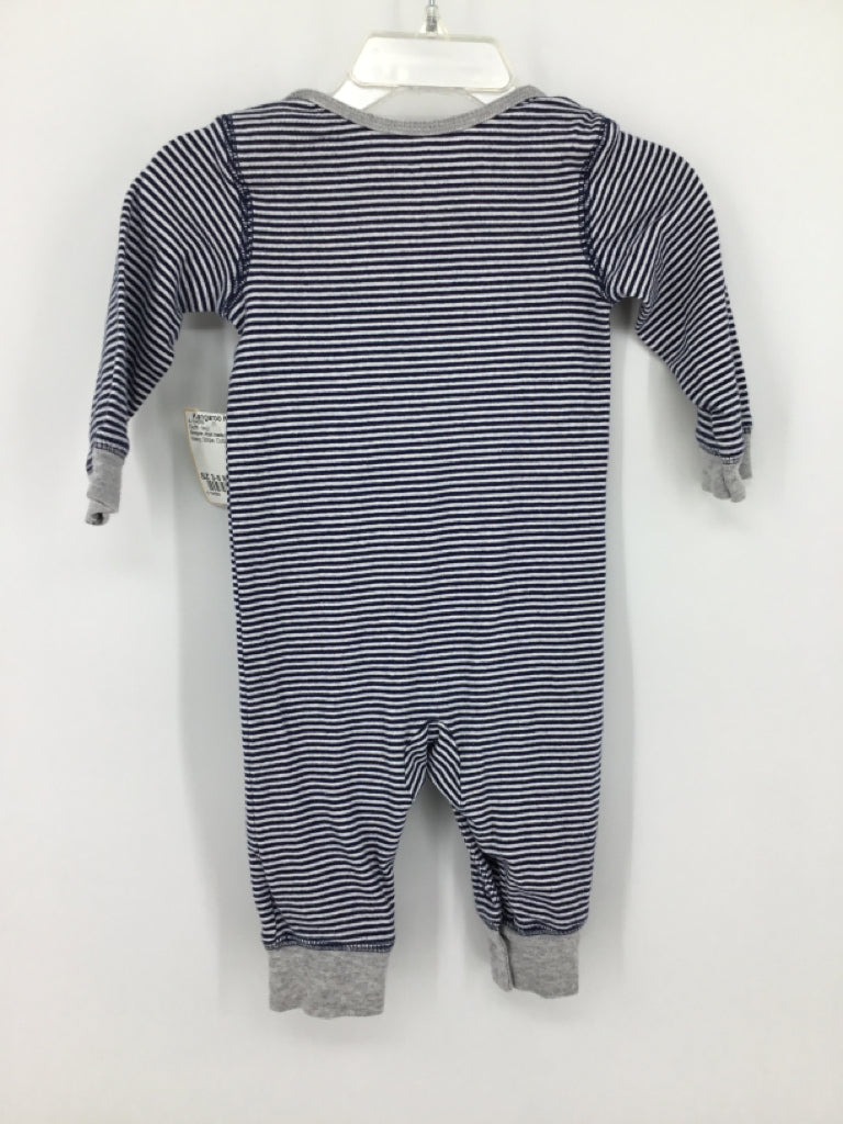 Simple Joys made by Carters Child Size 3-6 Months Navy Stripe Outfit - boys