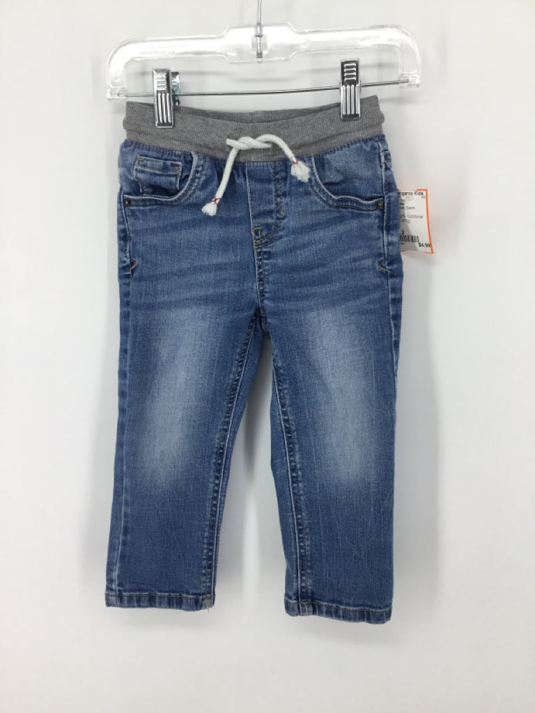 Cat & Jack Child Size 2 Blue Solid Jeans - boys