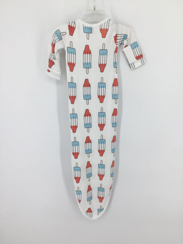 Copper Pearl Child Size Newborn White Stars & Stripes Sleeper