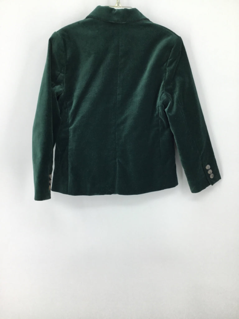 Janie and Jack Child Size 5 Green Solid Blazer - boys