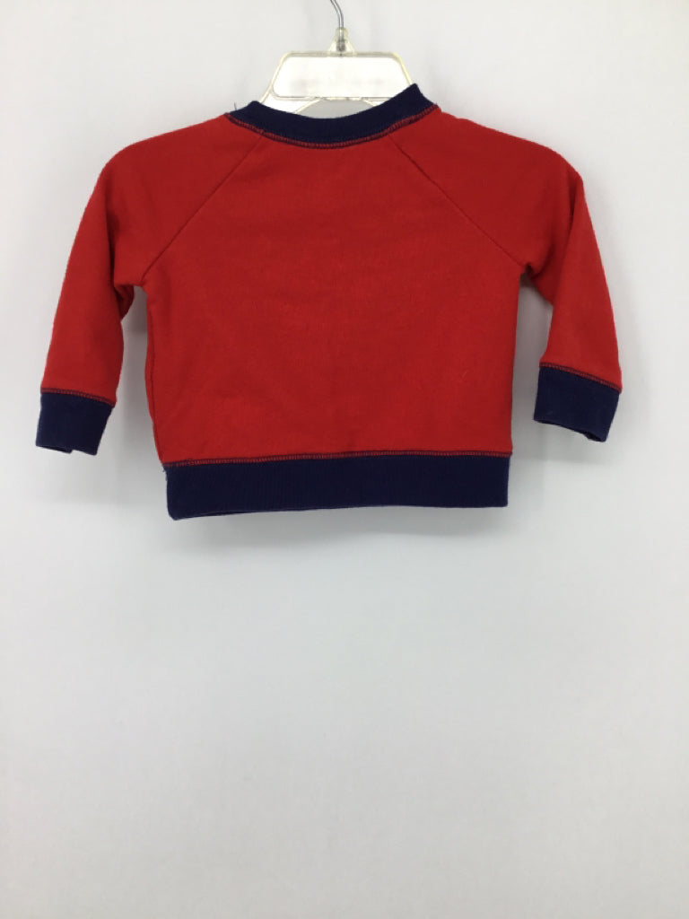 Cat & Jack Child Size 0-3 Months Red Valentine's Day Sweatshirt