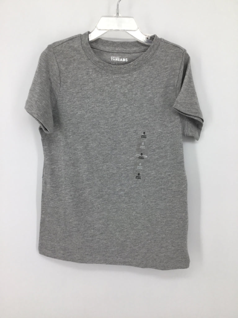 Epic Threads Child Size 6 Gray Solid T-shirt - boys