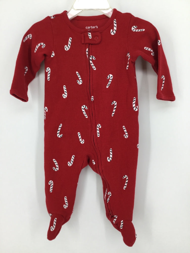 Just One You Made by Carters Child Size 6 Months Red Christmas Sleeper
