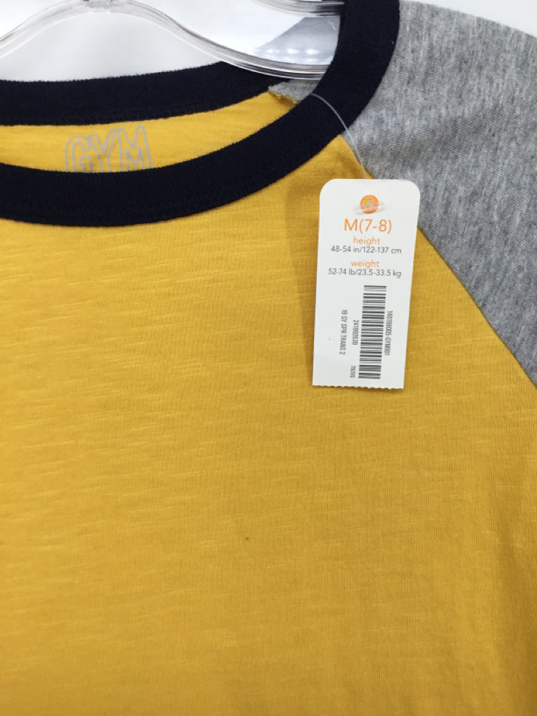 Gymboree Child Size 7 Yellow Solid T-shirt - boys