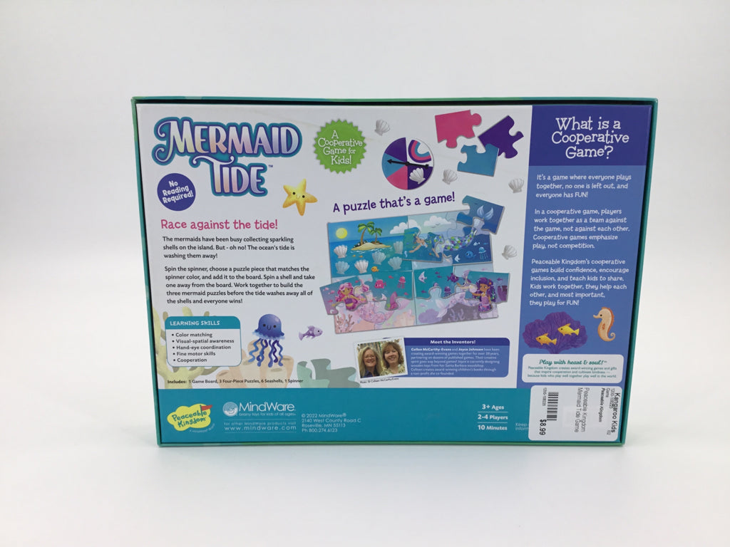 Peaceable Kingdom Mermaid Tide Game