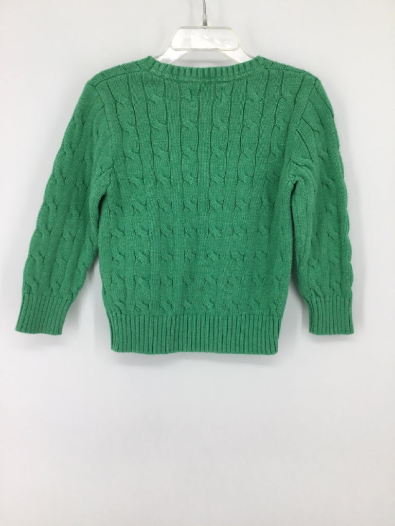 Ralph Lauren Child Size 3 Green Solid Sweater - boys