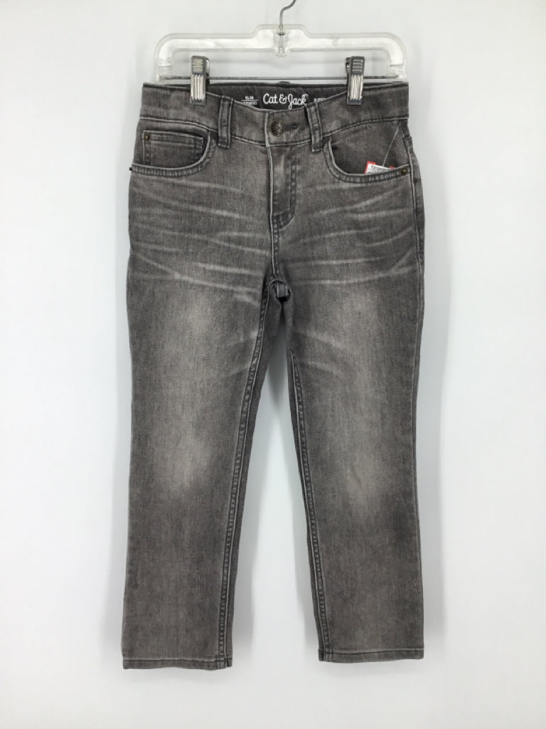 Cat & Jack Child Size 6 Gray Solid Jeans - boys
