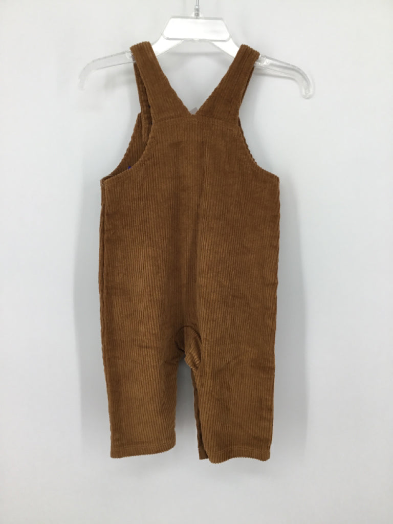 Mudpie Child Size 3-6 Months Brown Embellished Overalls - boys