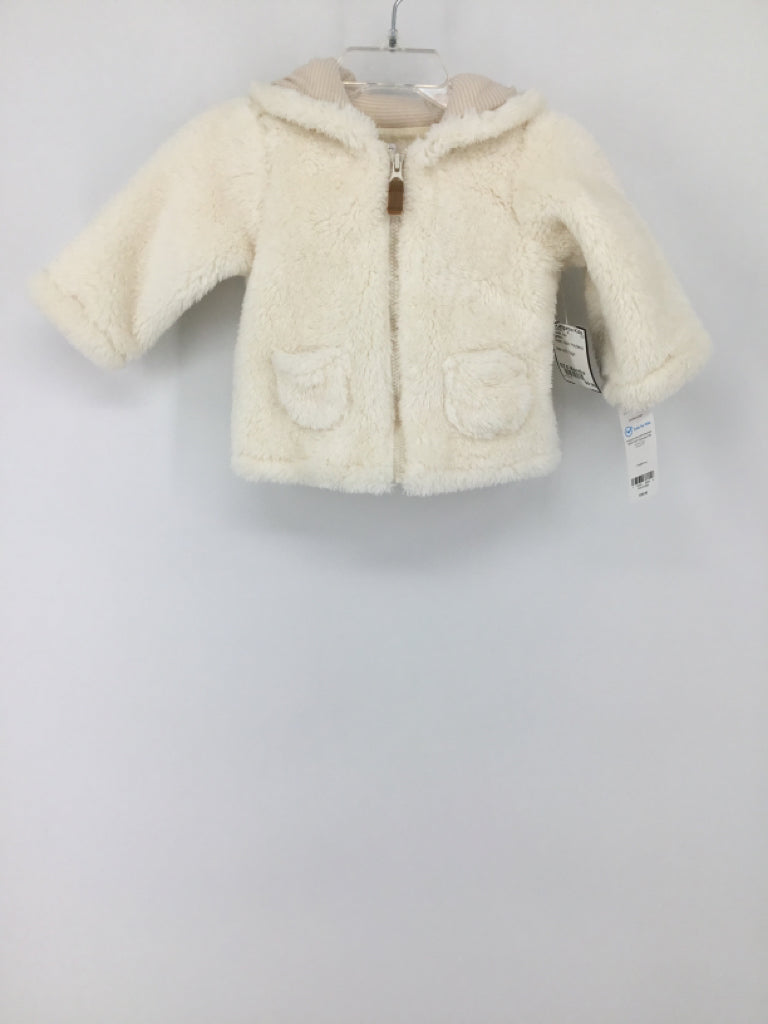 Carter's Child Size 6 Months Cream Solid Hoodie - boys