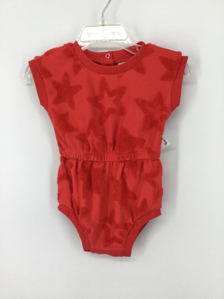 Cat & Jack Child Size 3-6 Months Red Stars & Stripes Outfit