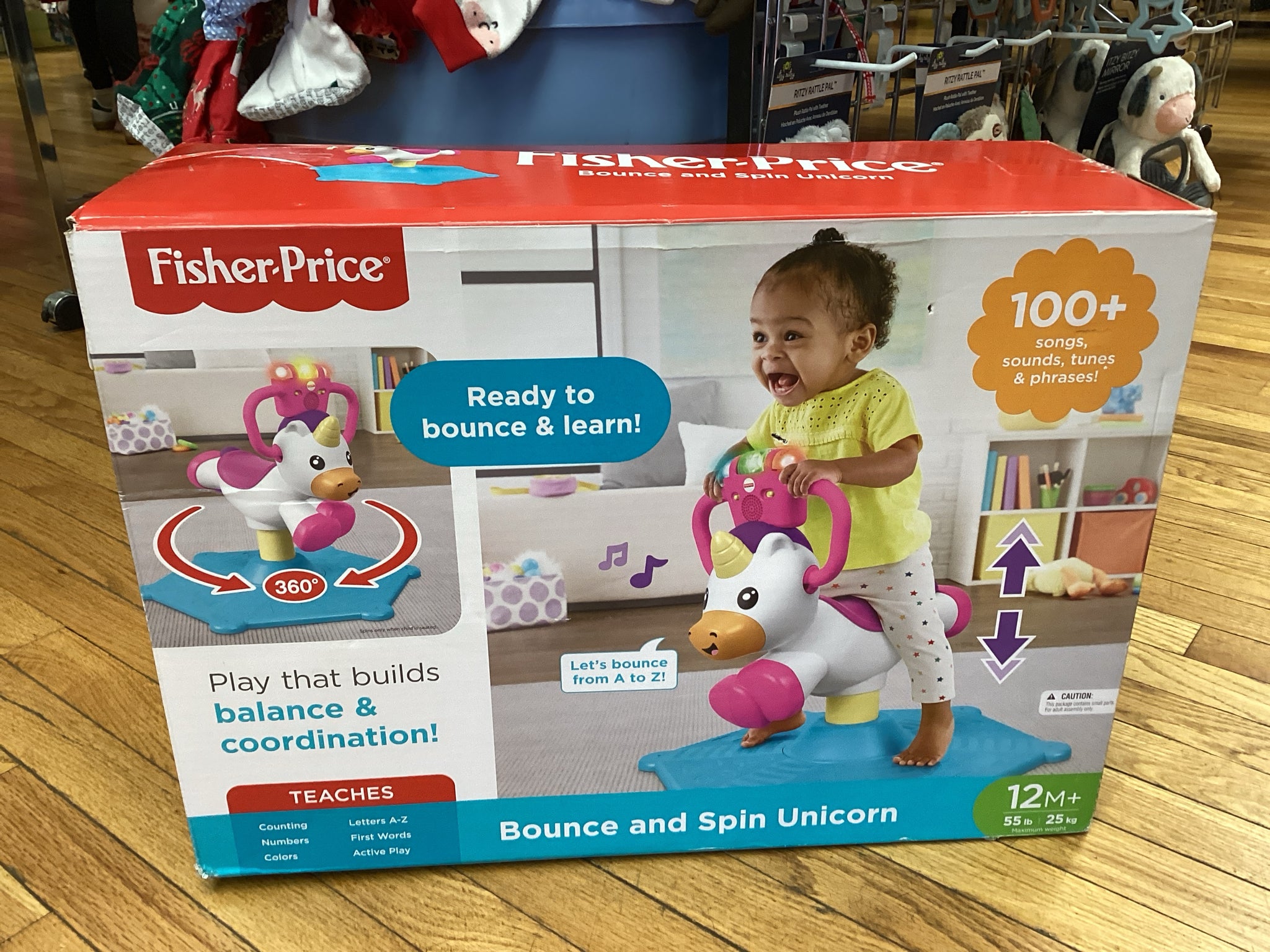Fisher Price Bounce and Spin Unicorn