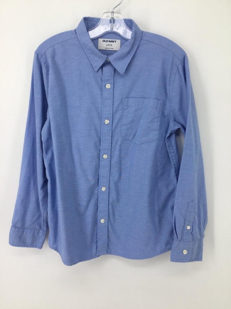 Old Navy Child Size 10 Blue Solid Shirt - boys