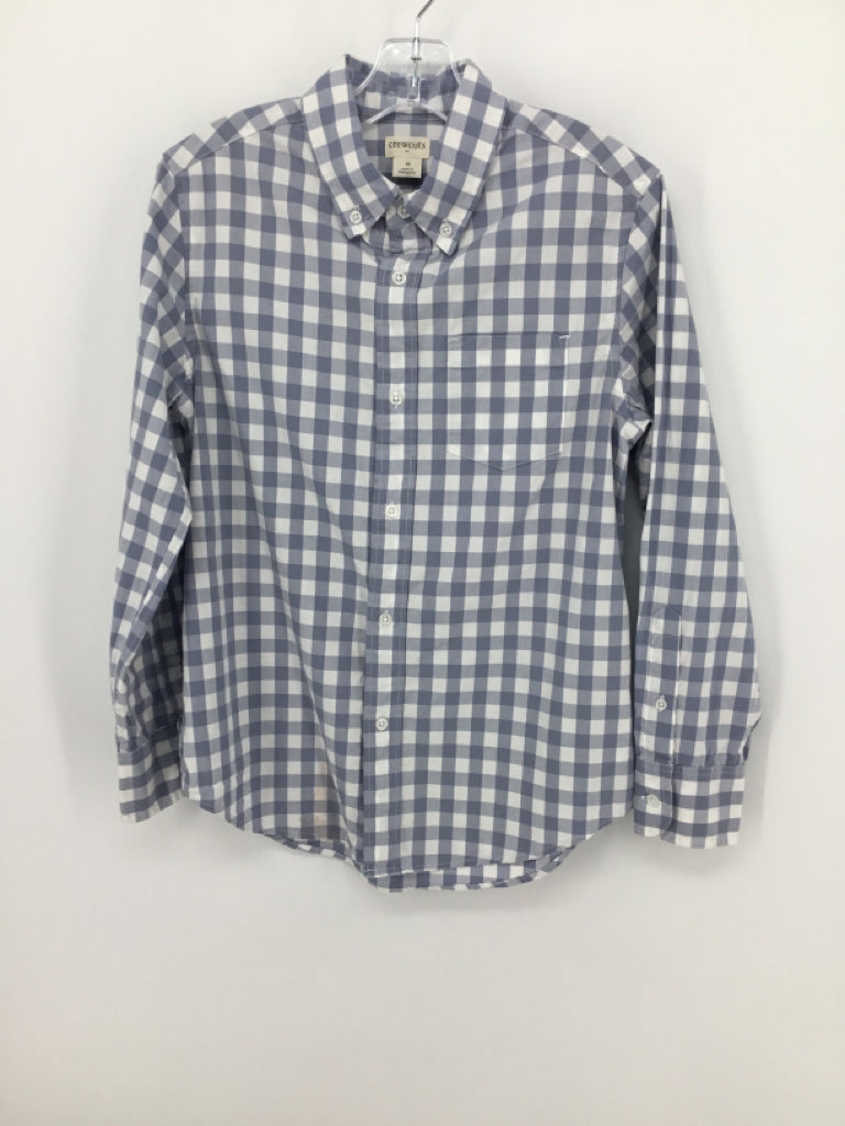 Crewcuts Child Size 10 Blue Gingham Shirt - boys