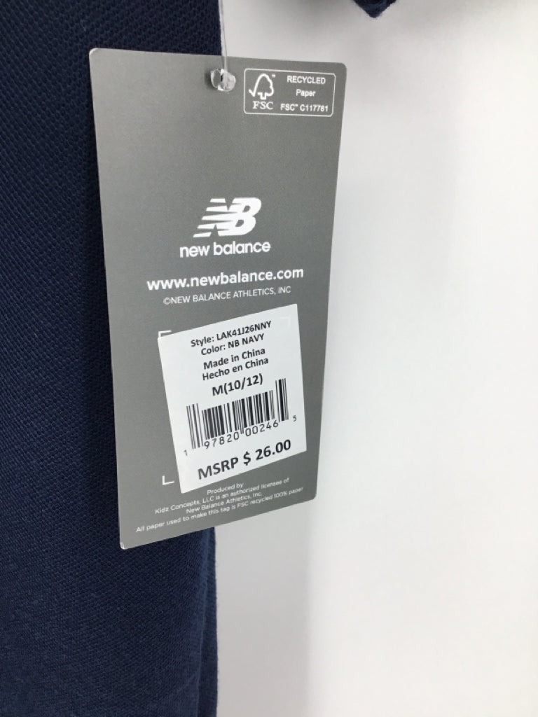 New Balance Child Size 10 Navy Solid Shirt - boys