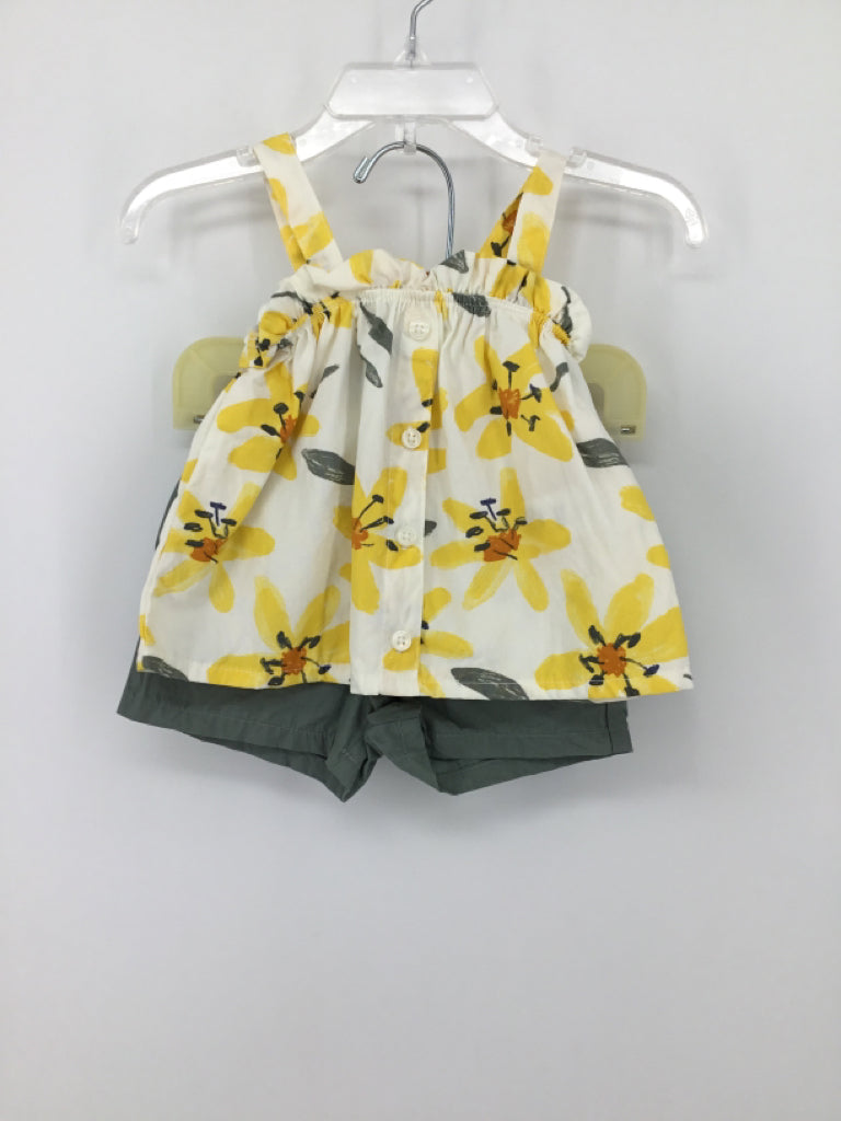Just One You Made by Carters Child Size 3 Months Yellow Outfit - girls