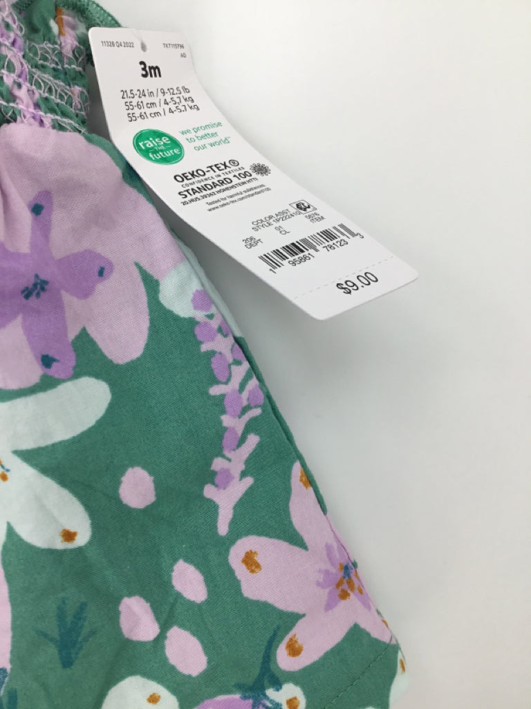 Just One You Made by Carters Child Size 3 Months Green Outfit - girls