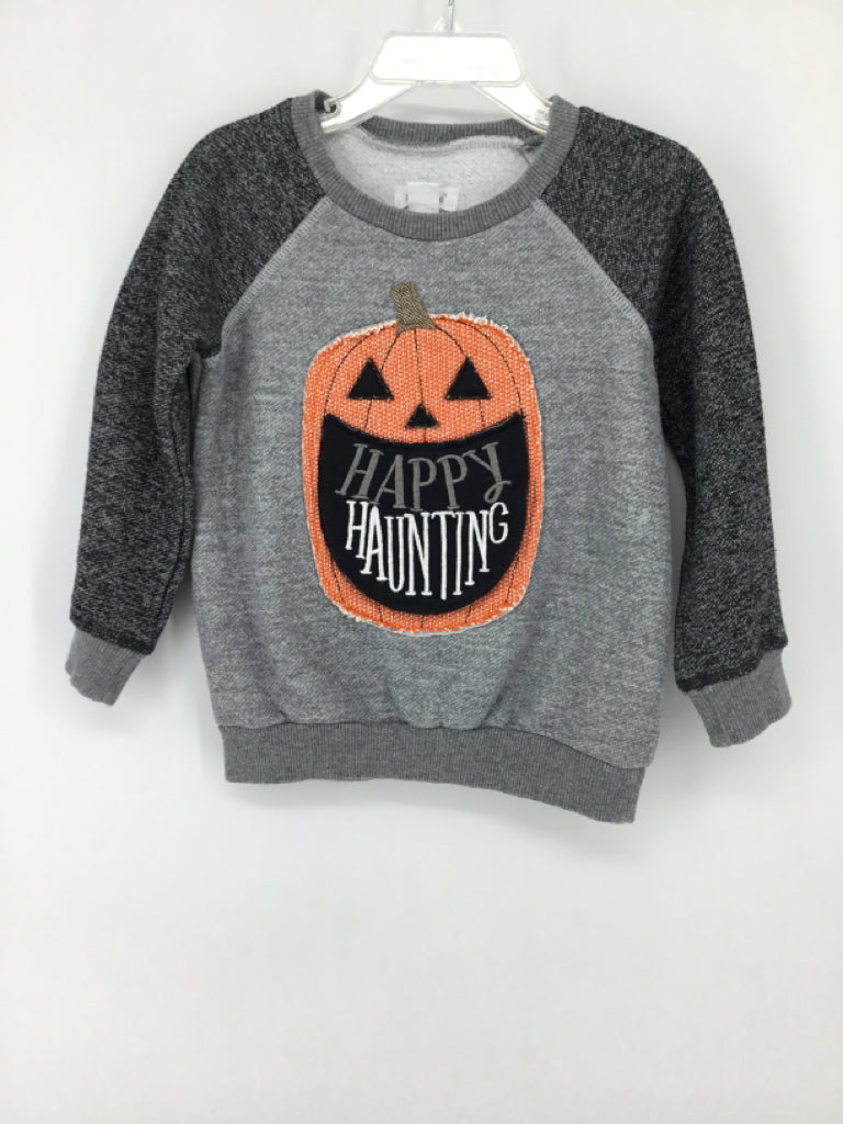 Mudpie Child Size 2 Gray Halloween Shirt