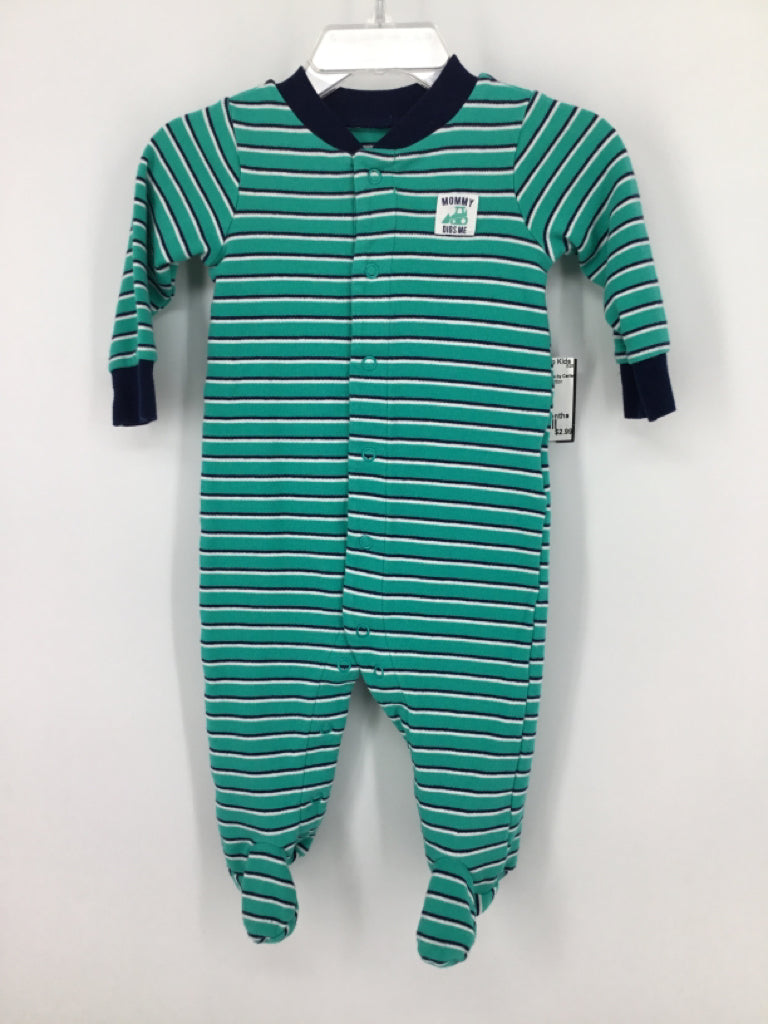 Simple Joys made by Carters Child Size 3-6 Months Green Sleepers