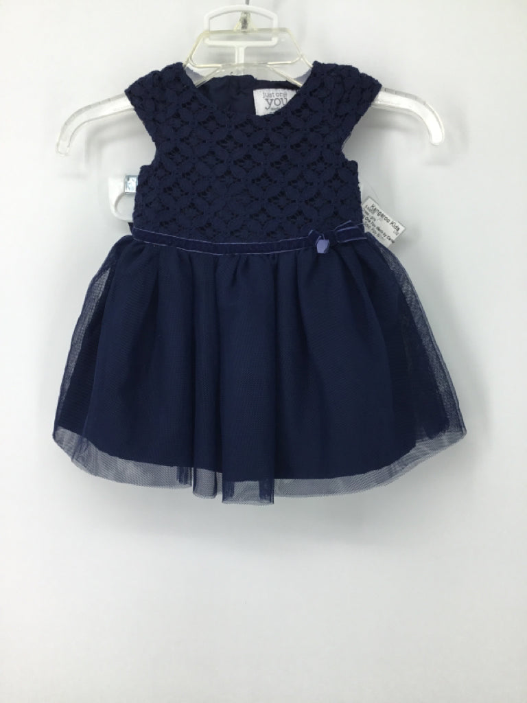 Just One You Made by Carters Child Size Newborn Navy Dress - girls