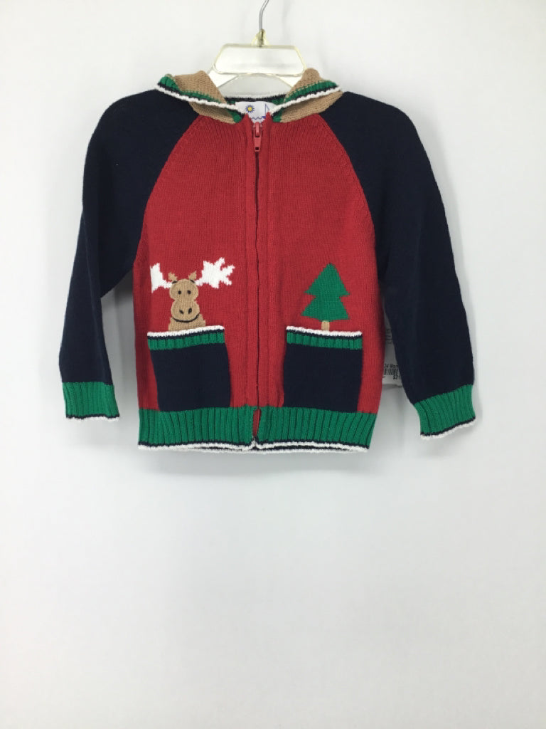 Florence Eiseman Child Size 24 Months Navy Christmas Sweater