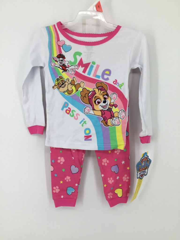 Paw Patrol Child Size 2 Pink Pajamas - girls