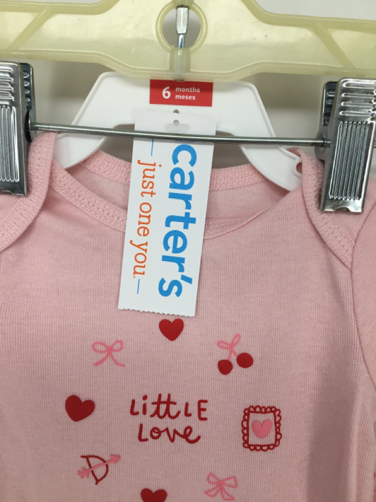 Just One You Made by Carters Child Size 6 Months Pink Valentine's Day Outfit