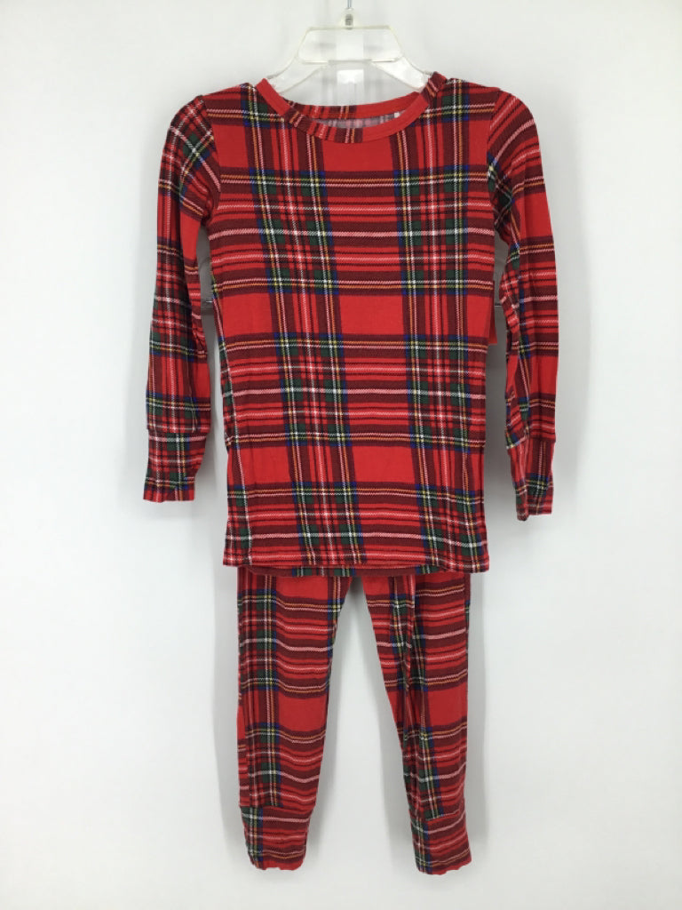 Posh Peanut Child Size 4 Red Plaid Pajamas - boys