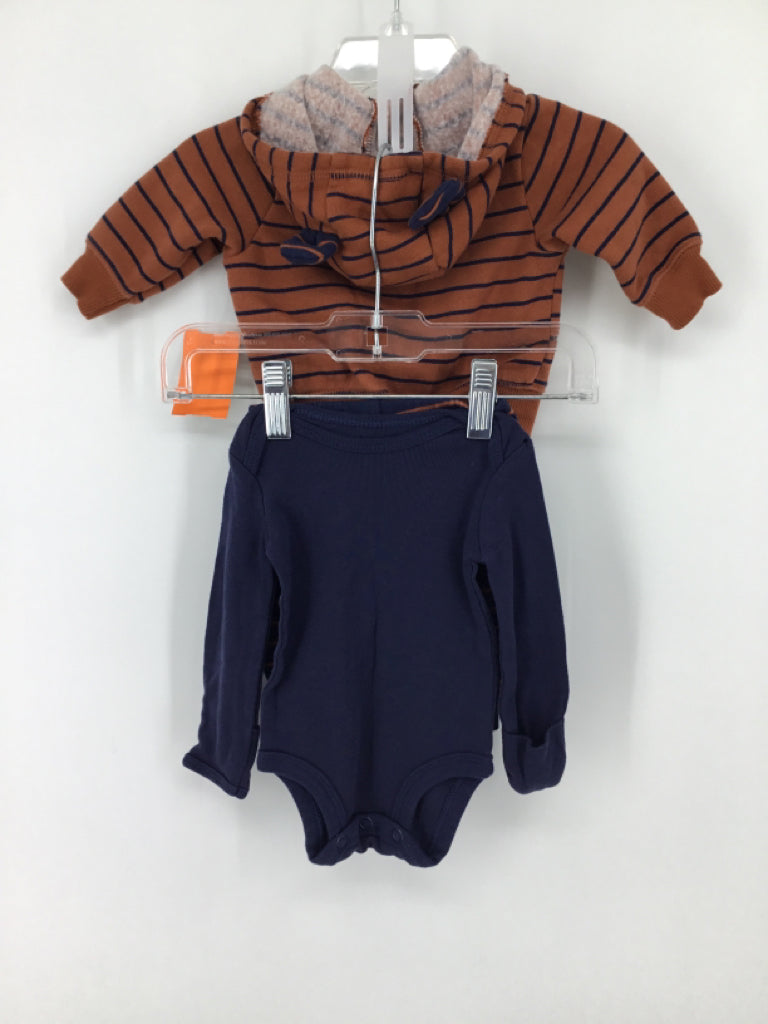 Carter's Child Size Newborn Navy Stripe Outfit - boys