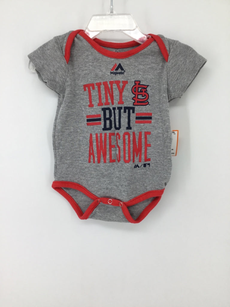 Majestic Child Size 0-3 Months Gray Onesie