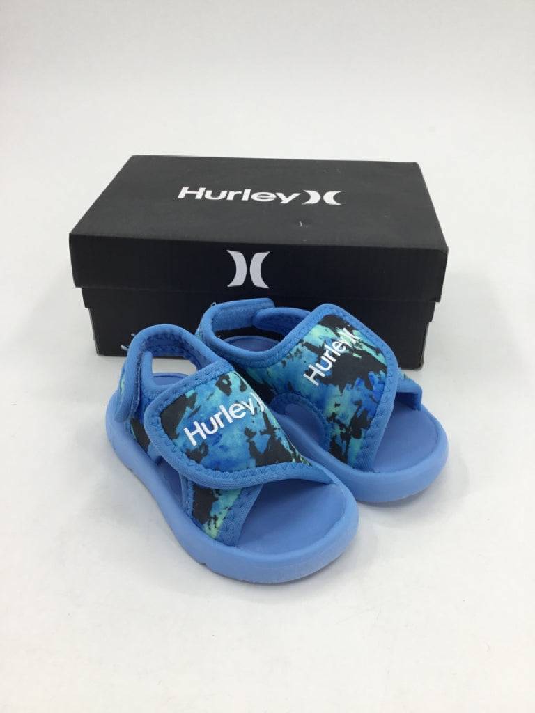Hurley Child Size 5 Toddler Blue Sandals/Flip Flops