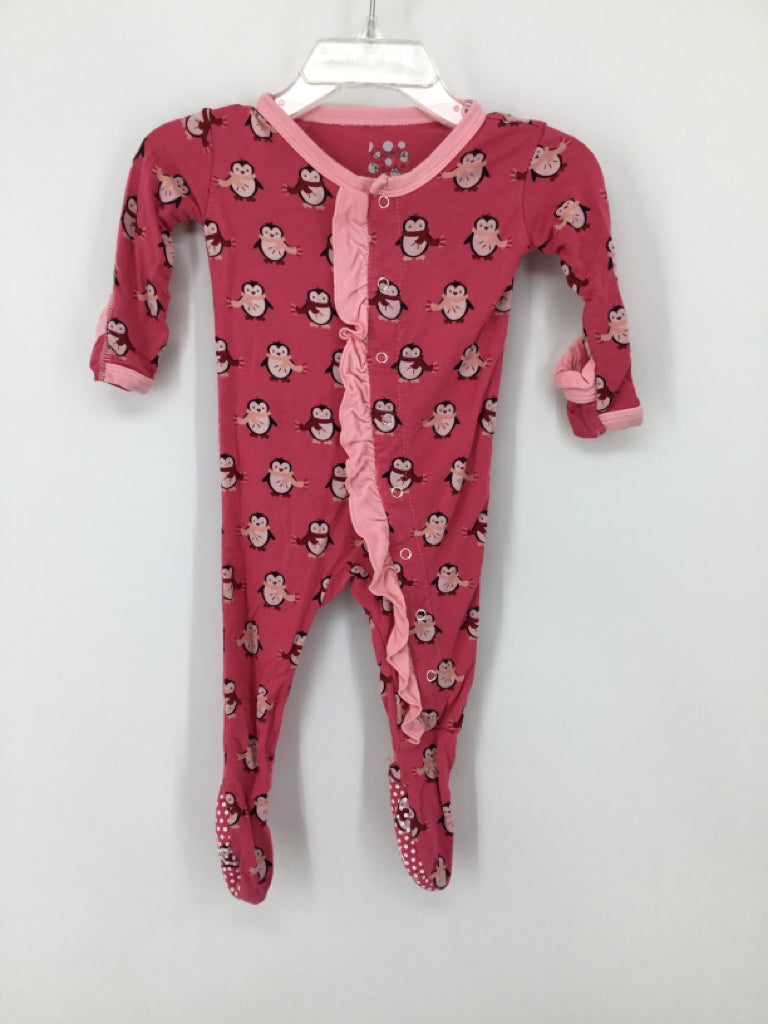 Kickee Pants Child Size 3-6 Months Pink Sleepers