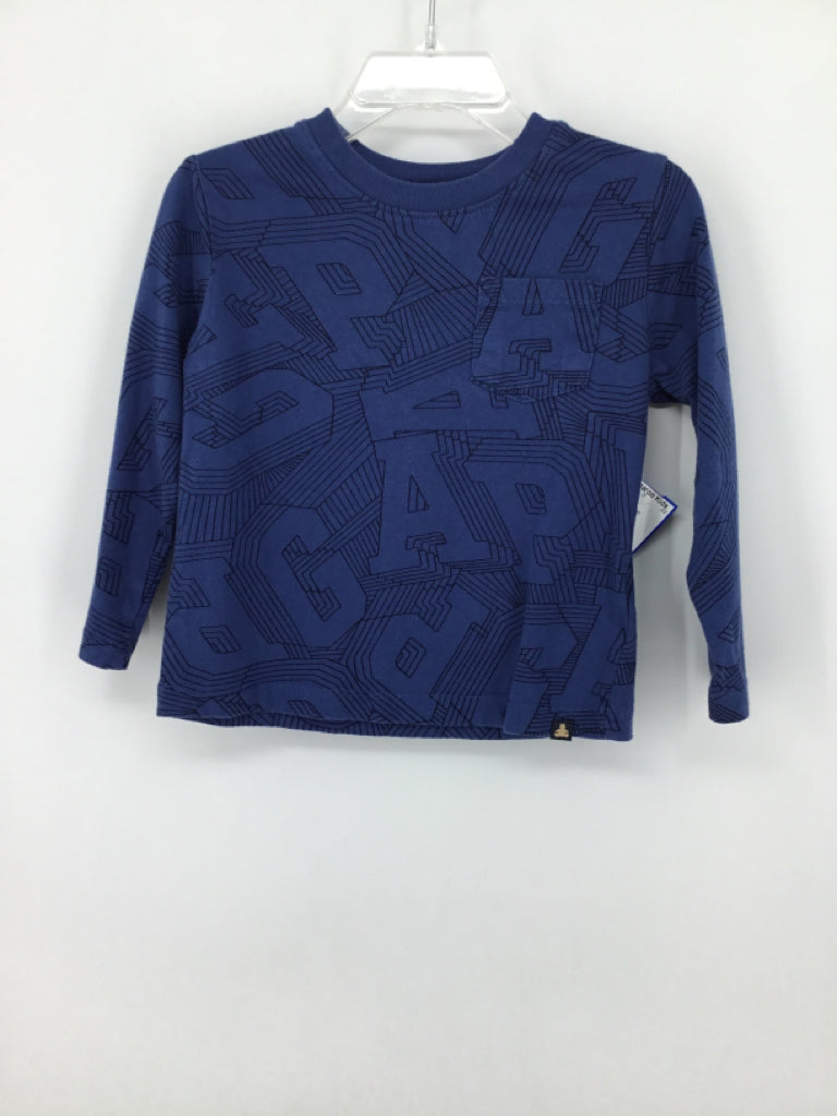 Baby Gap Child Size 2 Blue Print T-shirt - boys