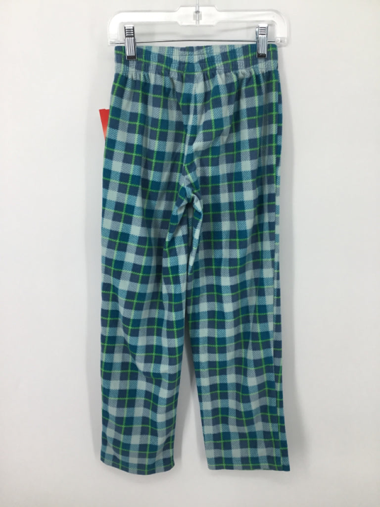 Cat & Jack Child Size 6 Teal Plaid Pajamas - boys