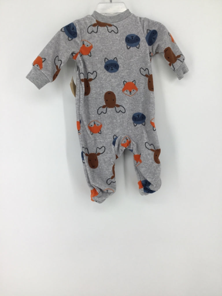 Child of Mine Child Size 0-3 Months Gray Sleepers