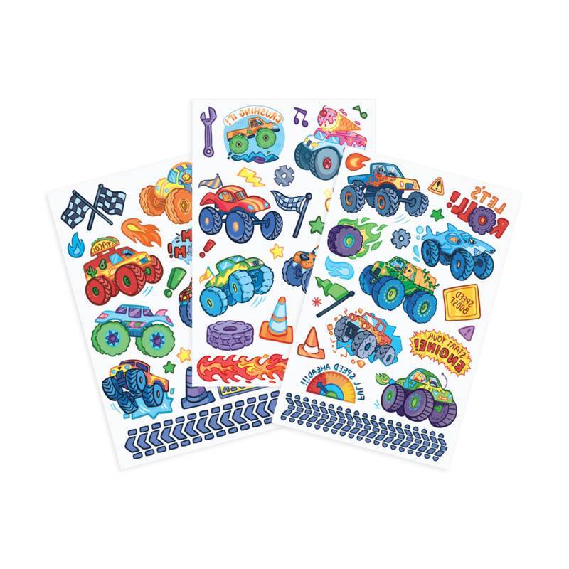 Ooly Monster Trucks Tattoo Palooza Temporary Tattoos