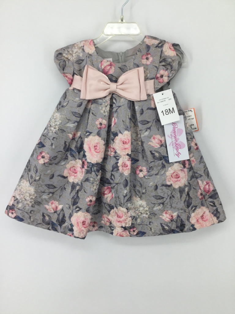 Bonnie Baby Child Size 18 Months Gray Dress - girls