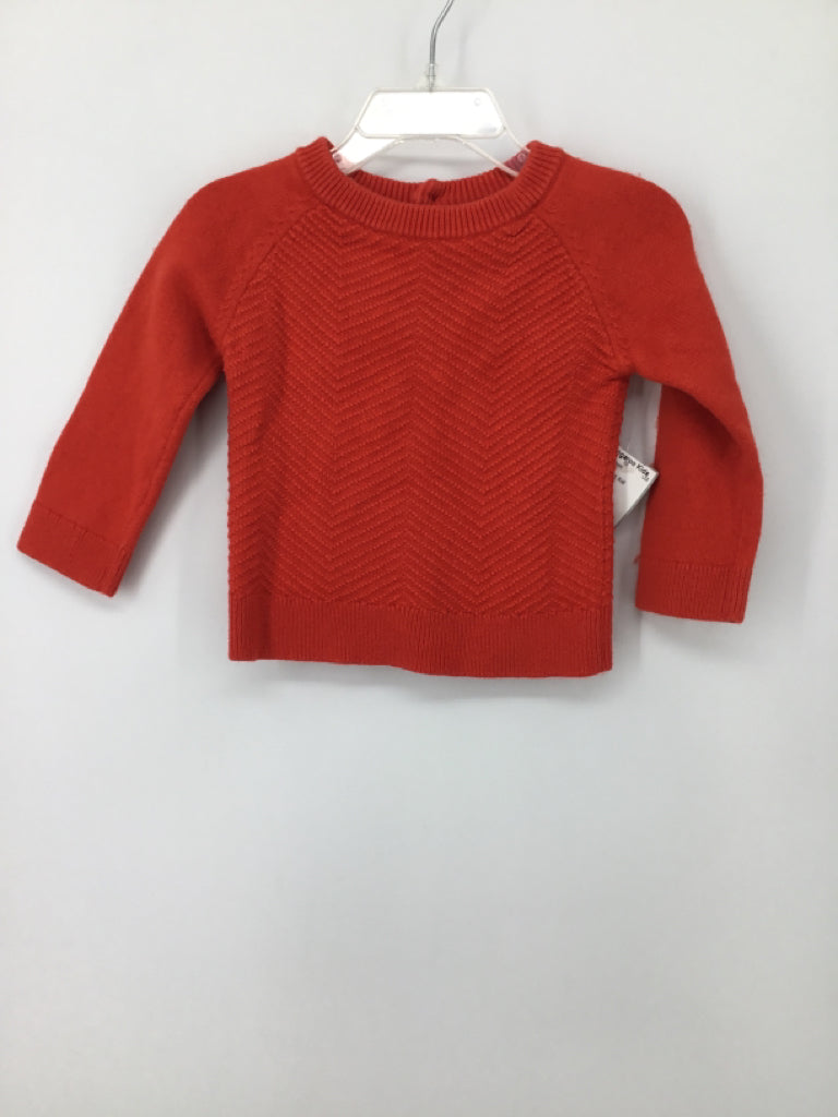 jacadi Child Size 12 Months Orange Solid Sweater - boys