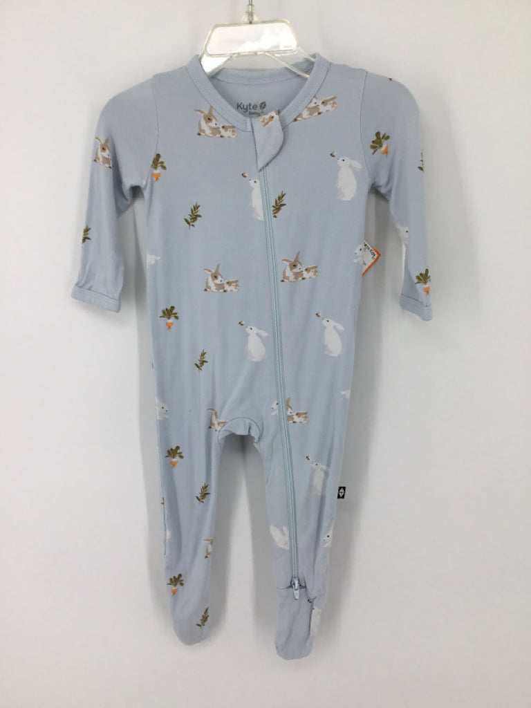 Kyte Child Size 3-6 Months Blue Sleepers