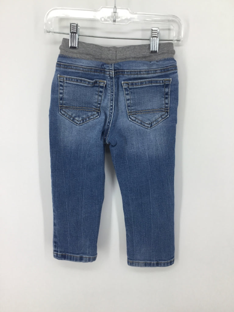 Cat & Jack Child Size 2 Blue Solid Jeans - boys