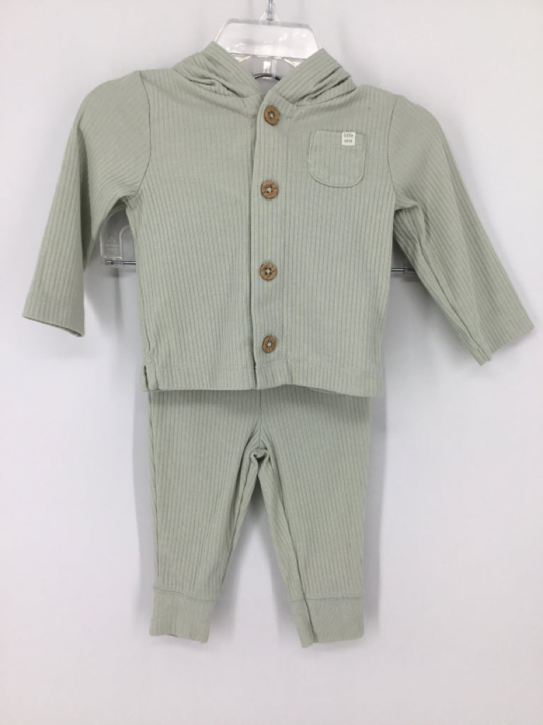 Carter's Child Size 6 Months Green Solid Outfit - boys